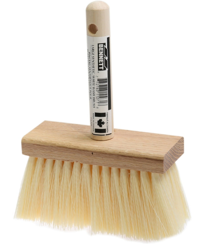Bennett Large White Natural Fibre Wash Brush, 150-mm B3