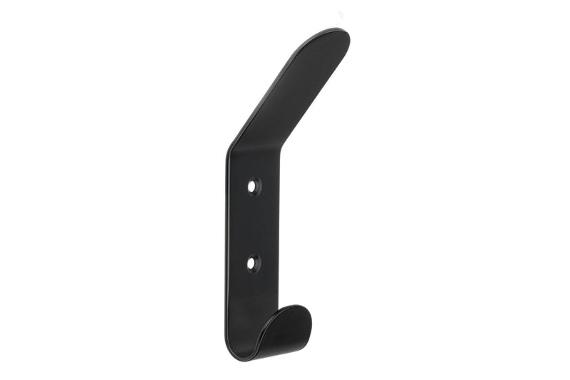 Bent Metal Double Hook, Matte Black B0