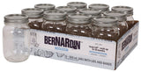 Bernardin Regular Mouth Glass Mason Jars with Snap Lids, 500 mL, 12 Count