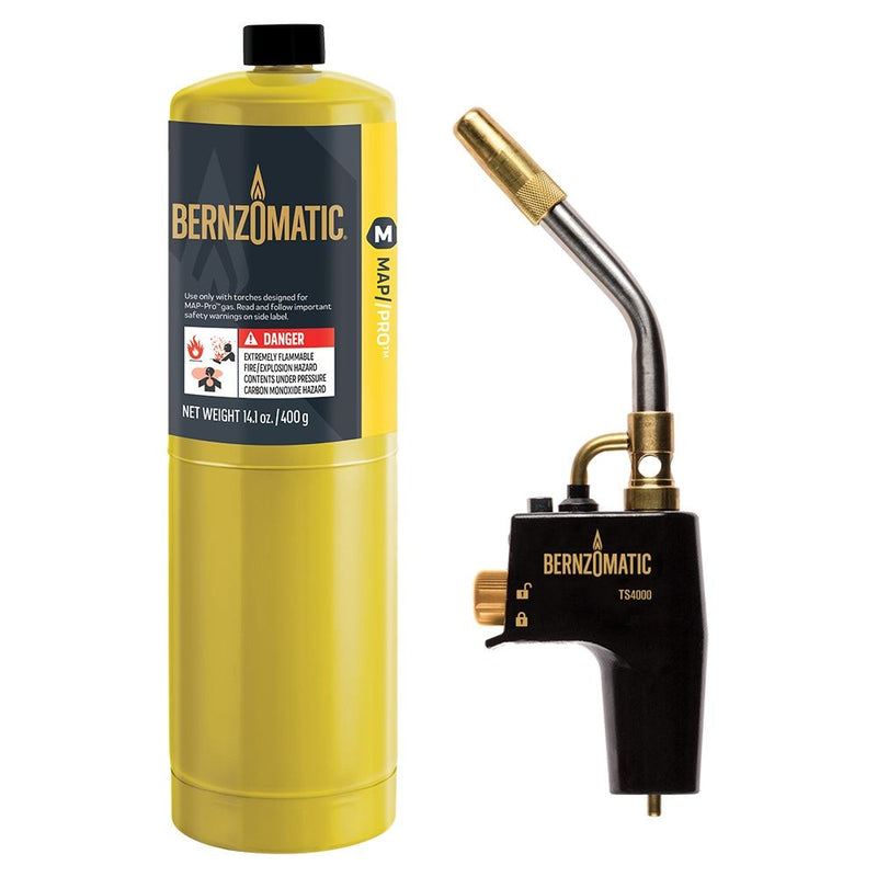 Bernzomatic TS4000 MAP-Pro High-Heat Propane Torch Kit, 400-g H2