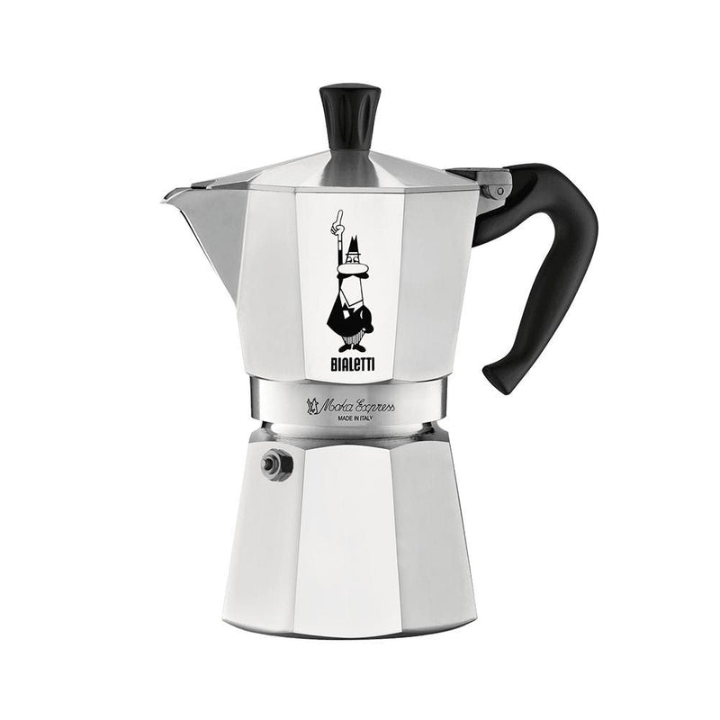 Bialetti Moka Pot with Ergonomic Anti-Scale Handle, 6-Cup E1