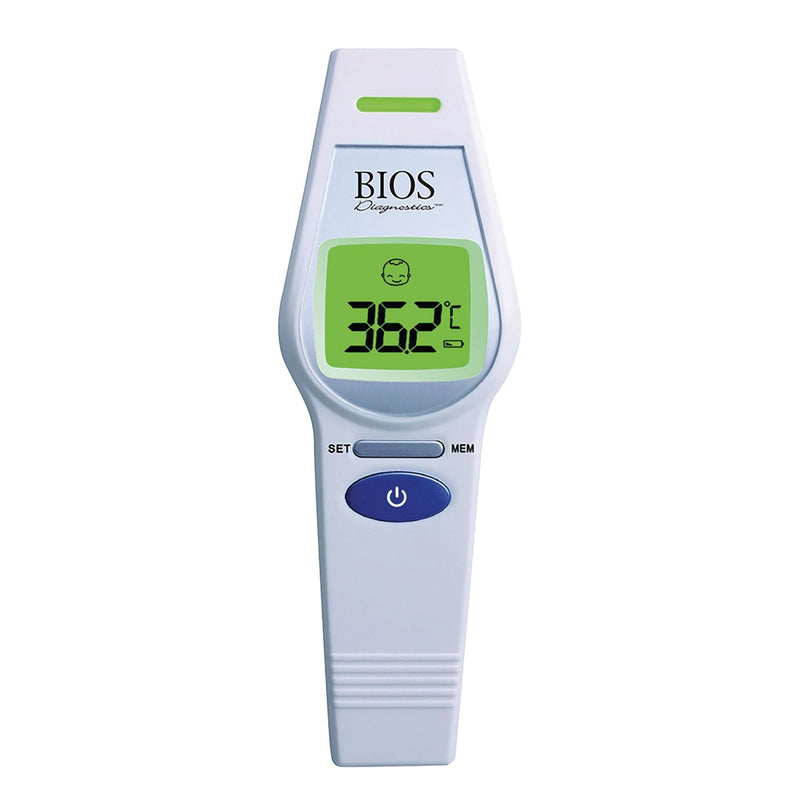 Bios Diagnostics Non-Contact Digital Infrared Forehead Thermometer, 1-Second Reading M8