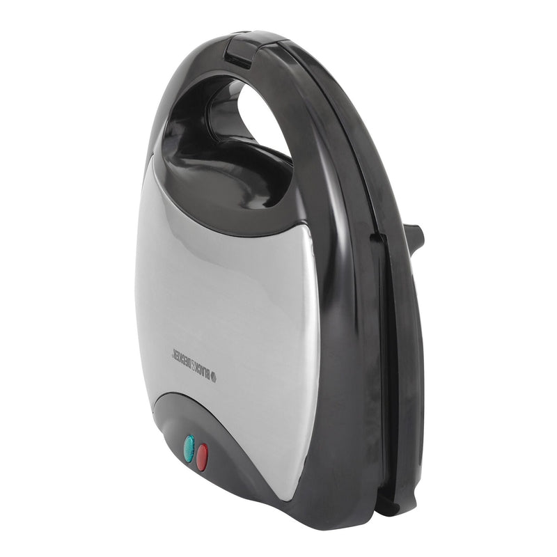 Black & Decker 4-in-1 Round Compact Waffle Maker with Interchangeable Plates & Indicator Lights S9