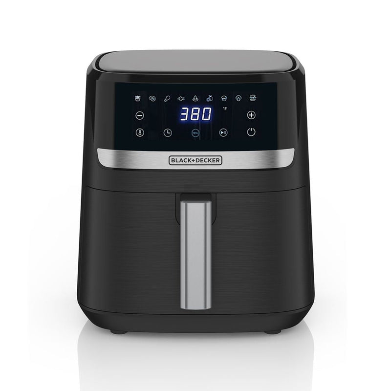 Black & Decker 8-in-1 Digital Air Fryer with Non-Stick Cooking Basket, 6-qt A3
