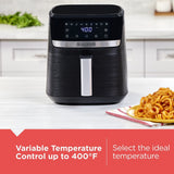 Black & Decker 8-in-1 Digital Air Fryer with Non-Stick Cooking Basket, 6-qt