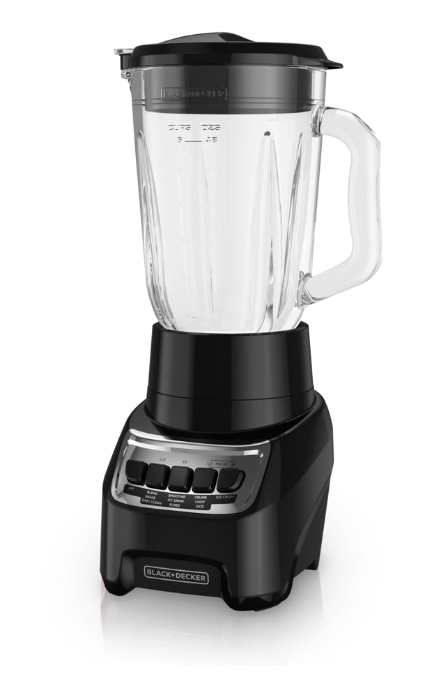 Black & Decker Blender Power Crush 4-Speed Piano Key, Black, 700W T4