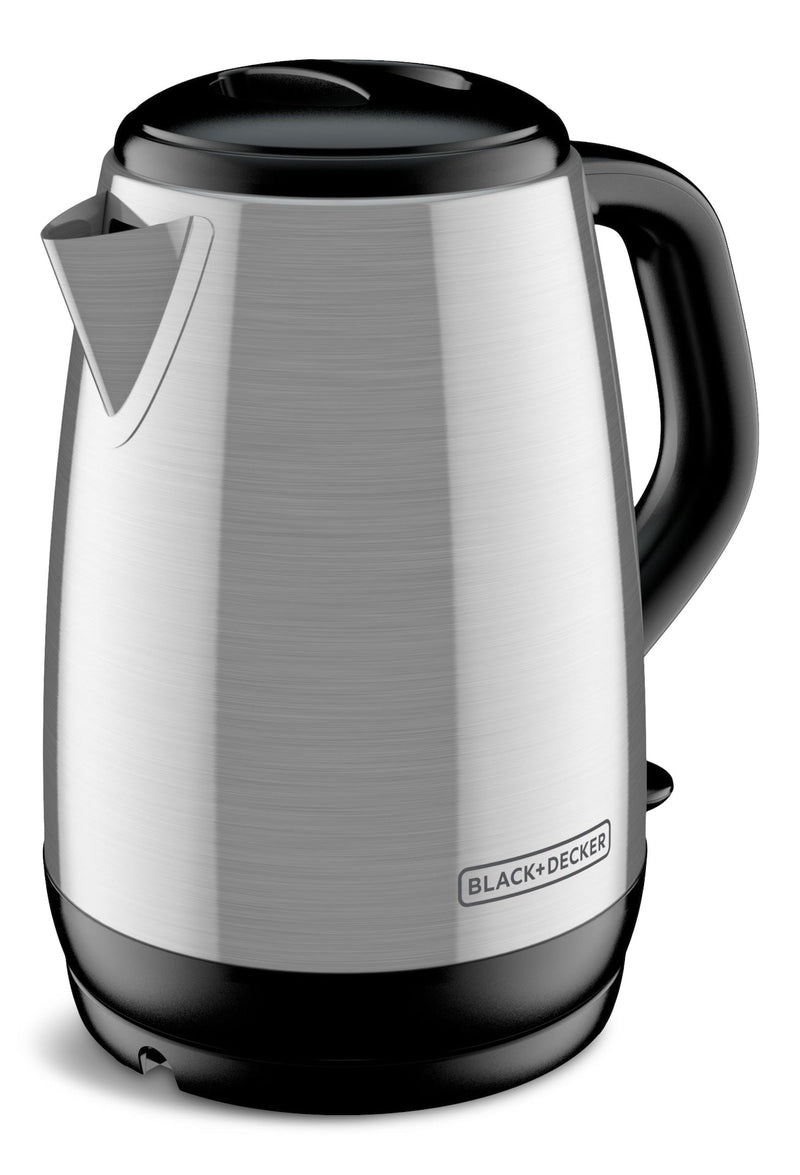 Black & Decker Cordless Electric Kettle with Auto Shut Off, Stainless Steel, 1.7L G5
