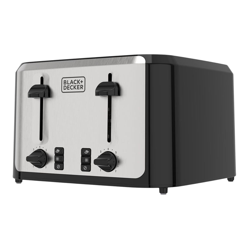 Black & Decker Extra Wide Slots Toaster with 7 Settings, 4-Slices B6