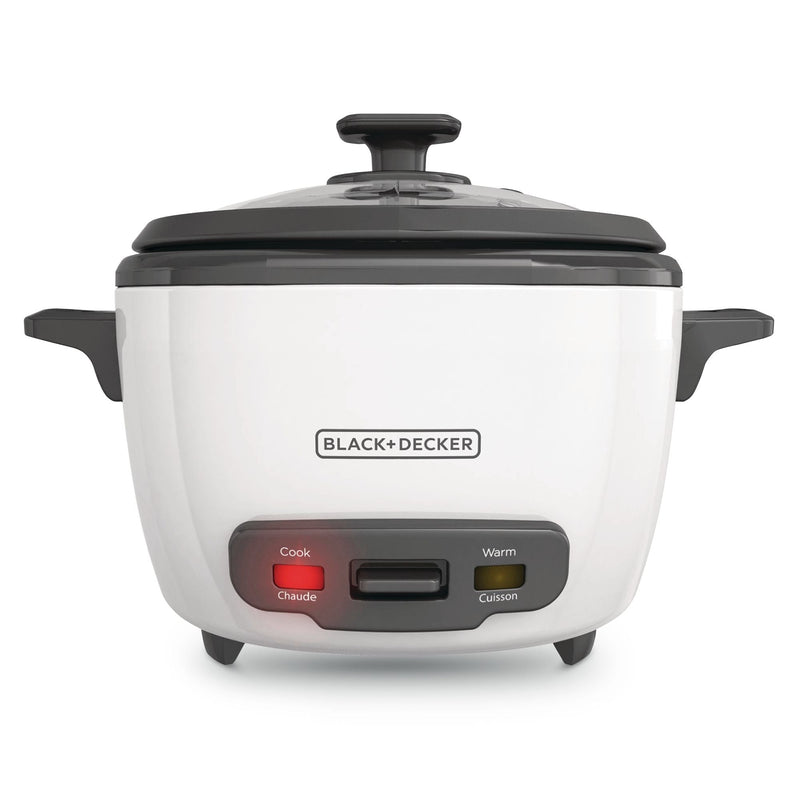 Black & Decker Rice Cooker & Non-Stick Steamer White, 16 Cups C6