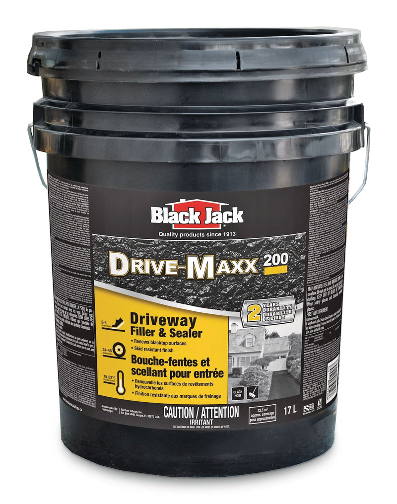 Black Jack Drive-Maxx 200 2-Year Asphalt Driveway Filler & Sealer, 32.5 sq. m Coverage, 17-L L5