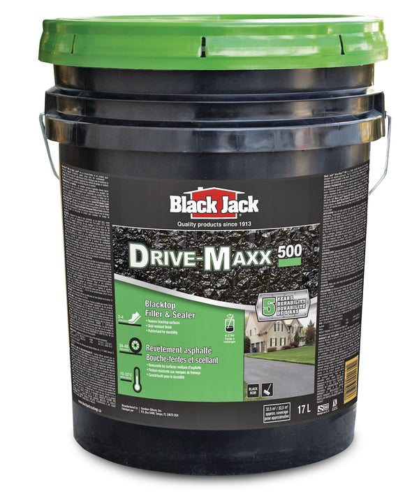 Black Jack Drive-Maxx 500 5-Year Asphalt Driveway Filler & Sealer, 32.5 sq. m Coverage, 17-L V0