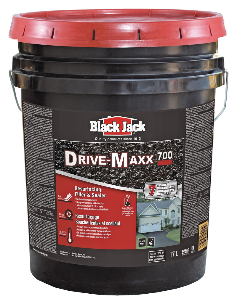 Black Jack Drive-Maxx 700 7-Year Asphalt Driveway Filler & Sealer, 32.5 sq. m Coverage, 17-L F2