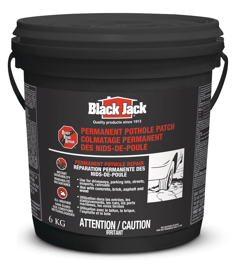 Black Jack Ready Cold Patch, Permanent Pothole Patch L2