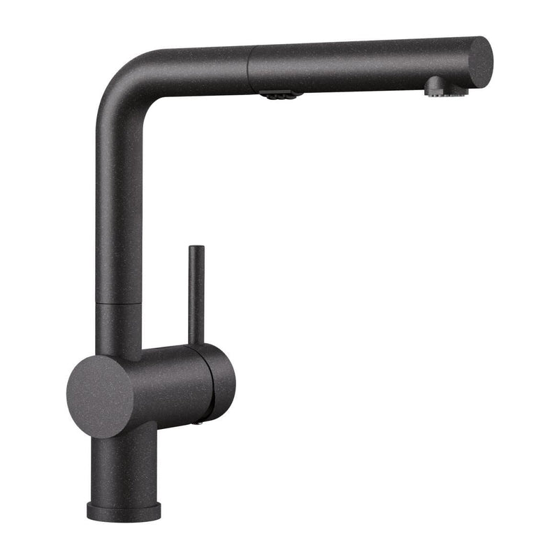 Blanco Linus Low Arc Pull-Out Dual-Spray Kitchen Faucet, Anthracite W2