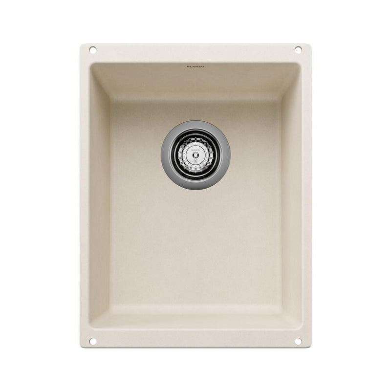 Blanco Precis SILGRANIT 13-in Undermount Bar Sink, Soft White H7