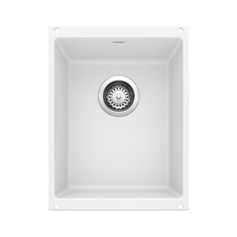 Blanco Precis SILGRANIT 13-in Undermount Bar Sink, White X9