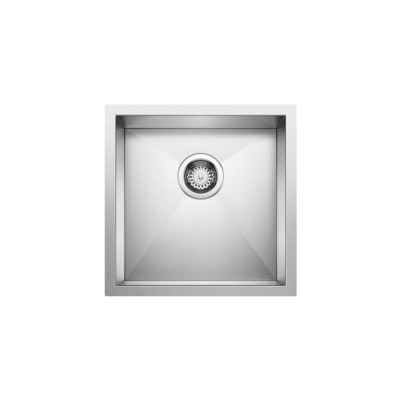 Blanco Quatrus R0 17-in Stainless Steel Undermount Bar Sink P8