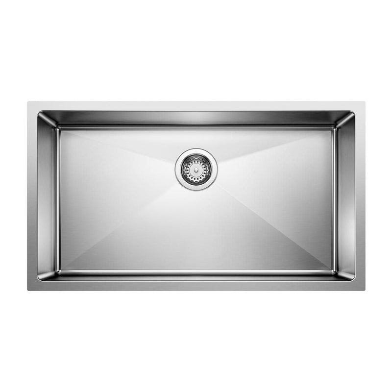 Blanco Quatrus R15 32-in Super Single Bowl Undermount Stainless Steel Kitchen Sink S1