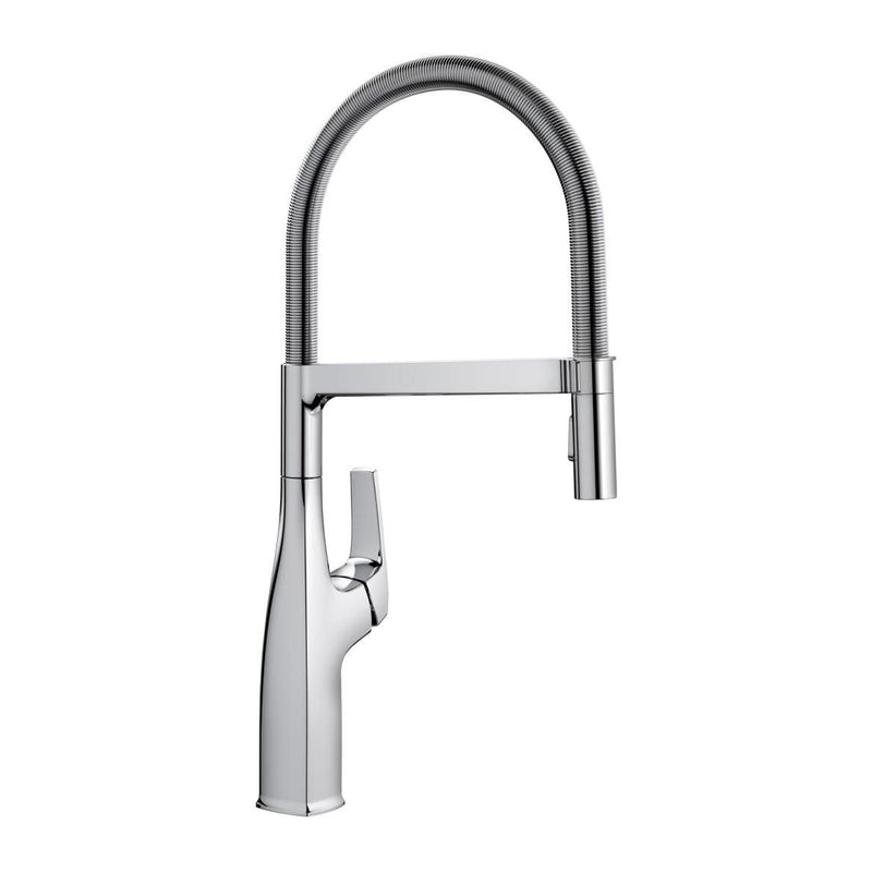 Blanco Rivana Semi-Pro Pull-Down Dual-Spray Kitchen Faucet, Chrome E7