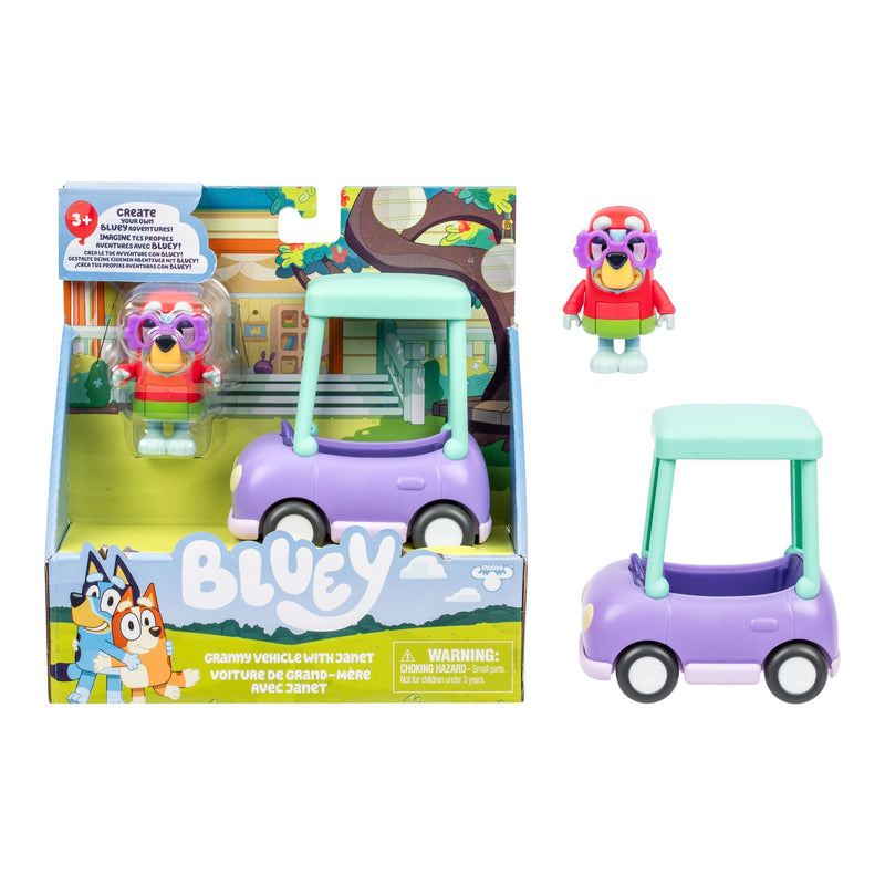 Bluey Granny Vehicle with Janet Interactive Playset G3