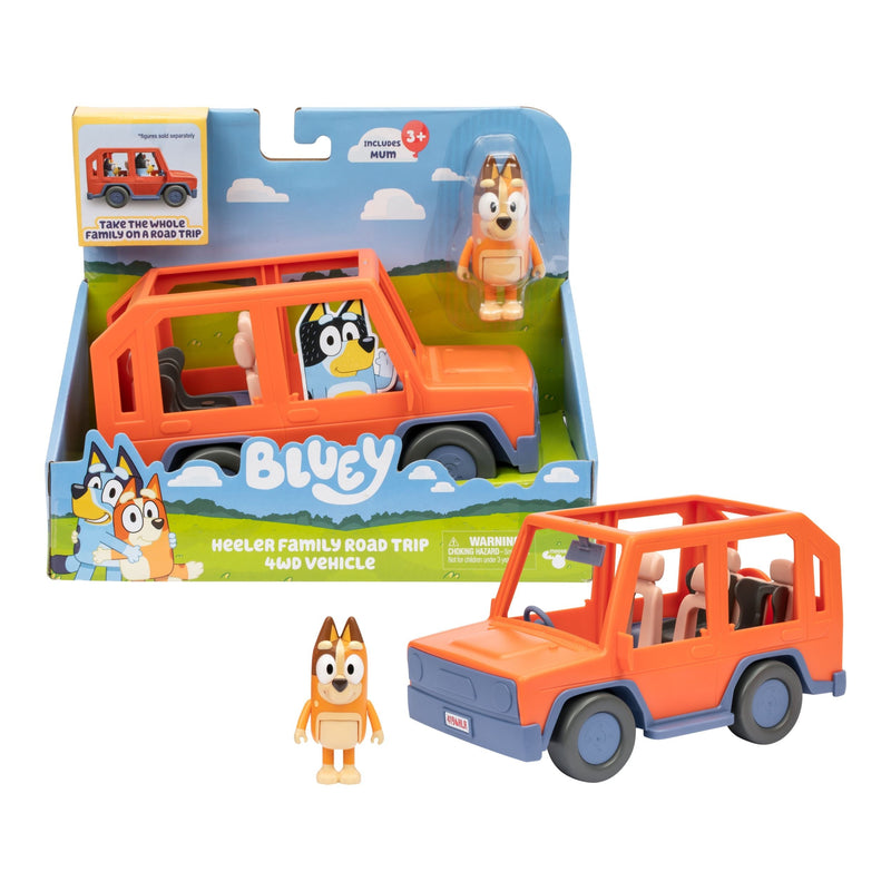 Bluey Heeler Family Road Trip 4WD Vehicle Playset with Mum Figure M1