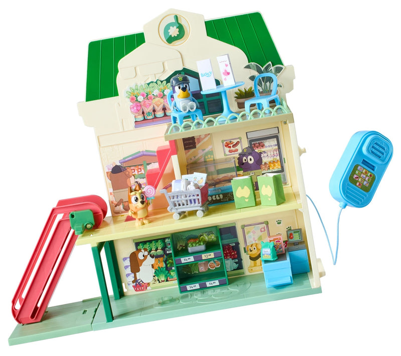 Bluey Supermarket and Restaurant Playset with Speaker J6