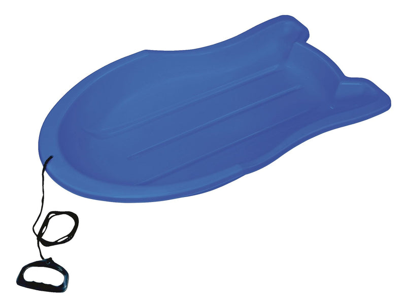 Booster Kids' 1-Person Lightweight Plastic Winter Snow Sled/Toboggan with Tow Rope E7
