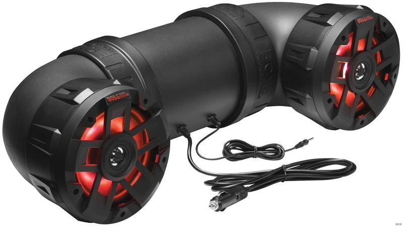 Boss Audio ATV65BRGB All Terrain Powersport Sound System/Speakers, Built-In Amplifier/Bluetooth for ATV/UTV, Black U9