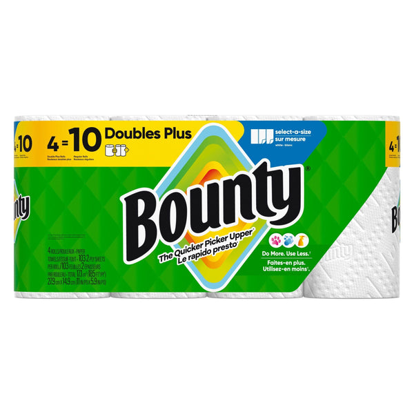 Bounty Select-A-Size Double Plus Roll Paper Towel, 2-ply, 4-pk L5