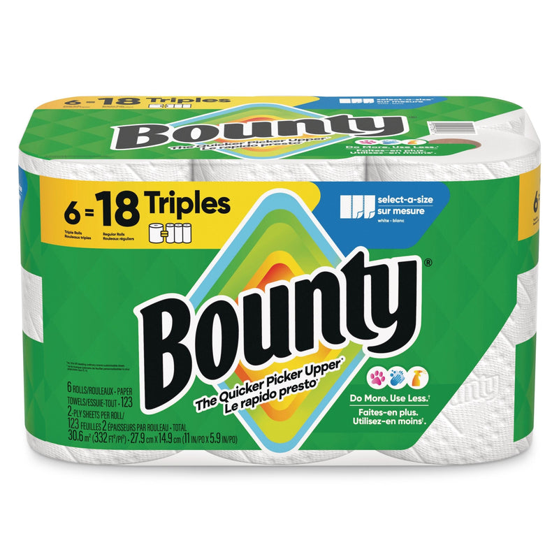 Bounty Triple Roll Paper Towel, 2-ply, 6-pk Z4