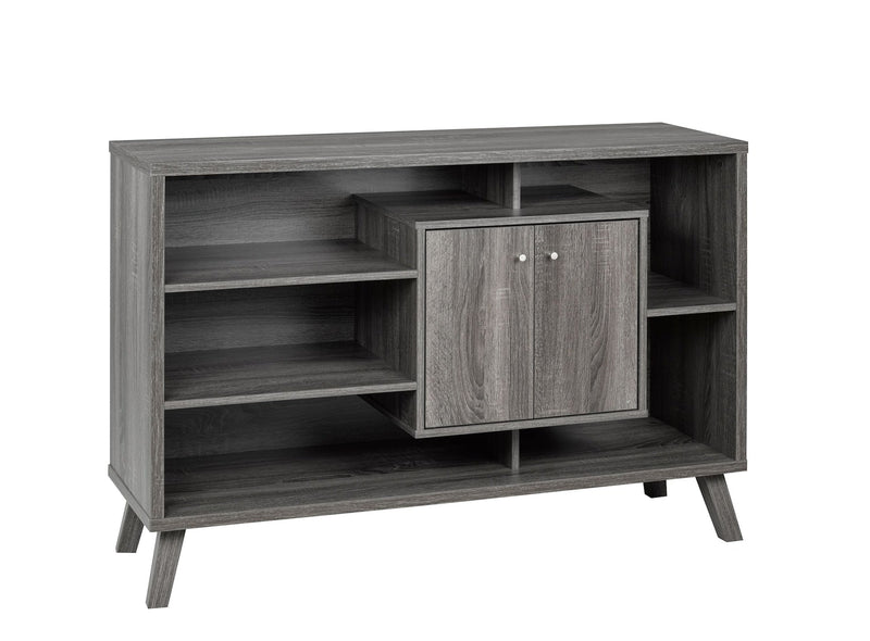 Brassex Multi-Tier Wooden Dining Buffet/Server with Storage, Grey A6