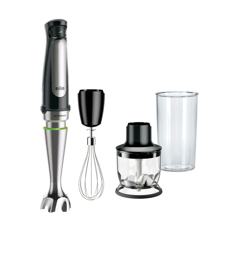 Braun Hand Blender & 1.5-Cup Food Processor with Whisk and Beaker L3
