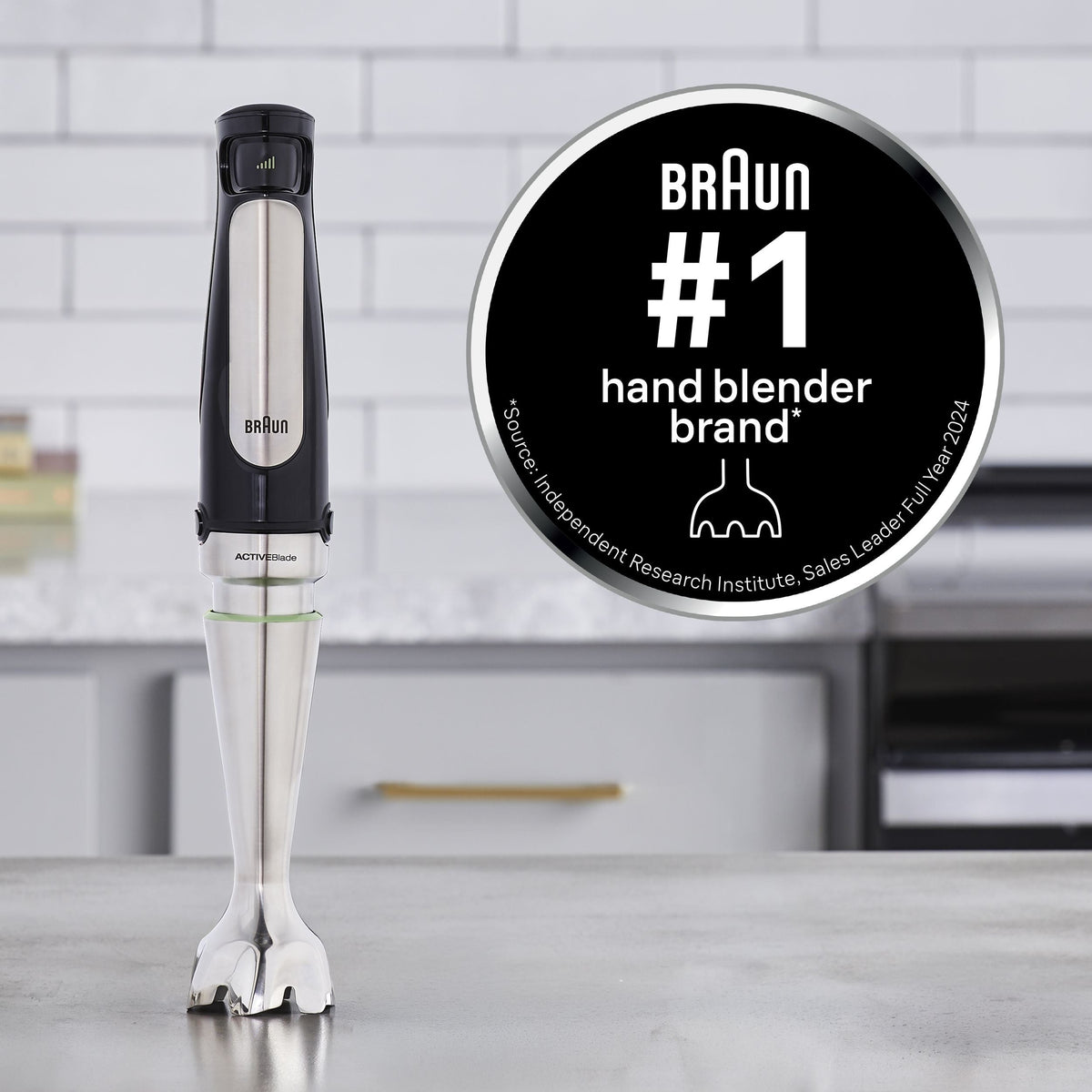 Braun Hand Blender & 1.5-Cup Food Processor with Whisk and Beaker