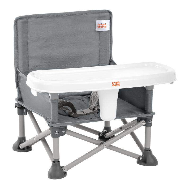 Bright Starts Pop 'N Sit Portable Booster Seat, Grey X5