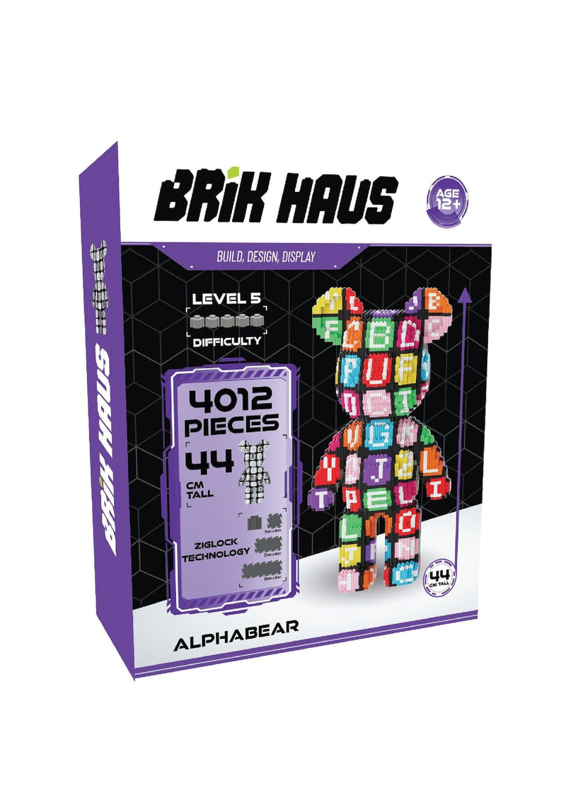 Brik Haus Alphabear Construction Set, Medium C9