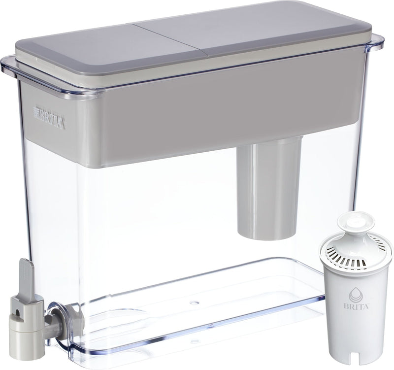Brita UltraMax Water Filter Pitcher/Dispenser with Standard Filter, 27-Cup, Grey H7