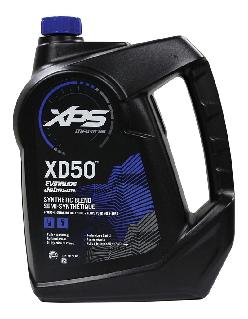 BRP XPS XD-50 XPS Marine Outboard Synthetic Blend Engine Oil TC-W3, 3.78-L S5