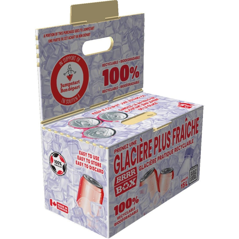 Brrr Box Recyclable Biodegradable Cooler, 15-L, White B4
