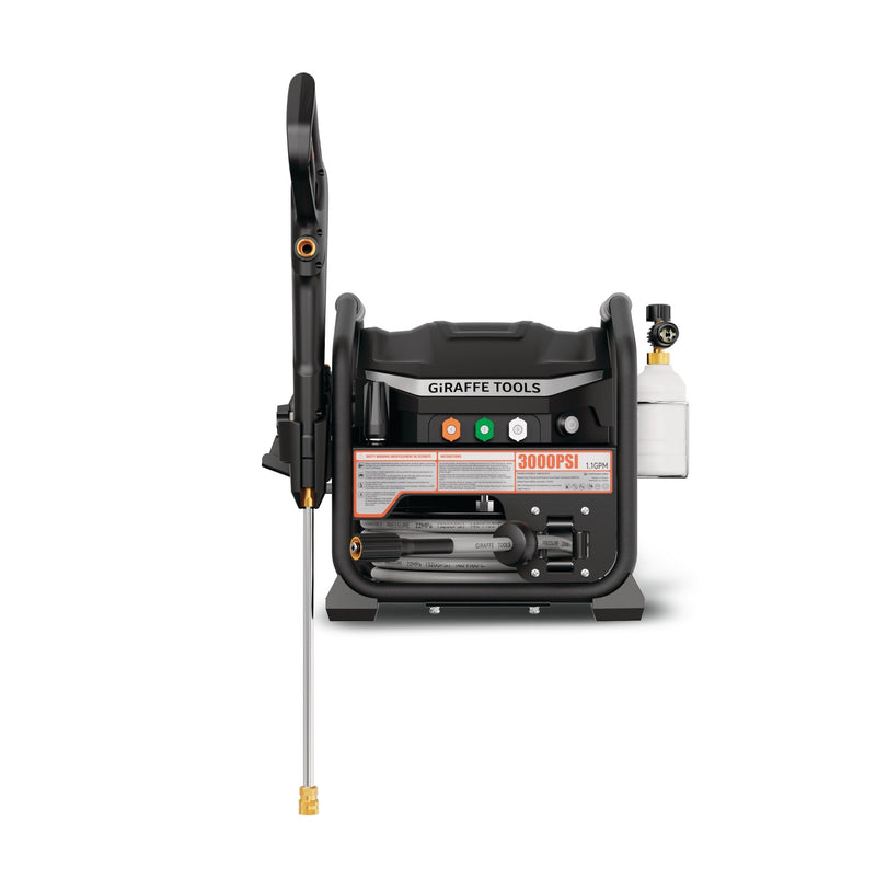 Brushless Electrical Pressure Washer 3000 PSI, with 50 ft retractable hose C0