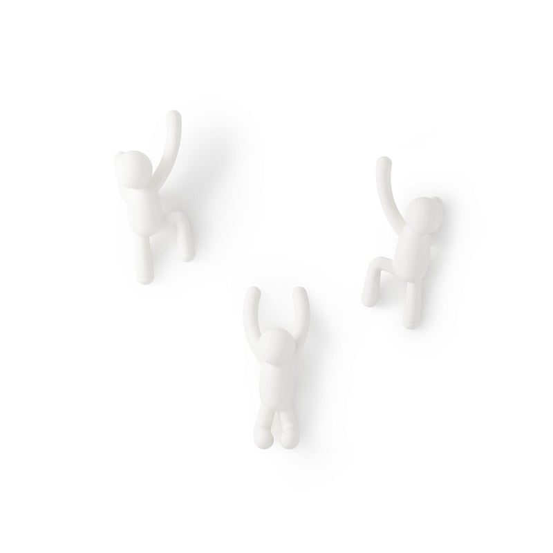 Buddy Hook Set of 3, White V2