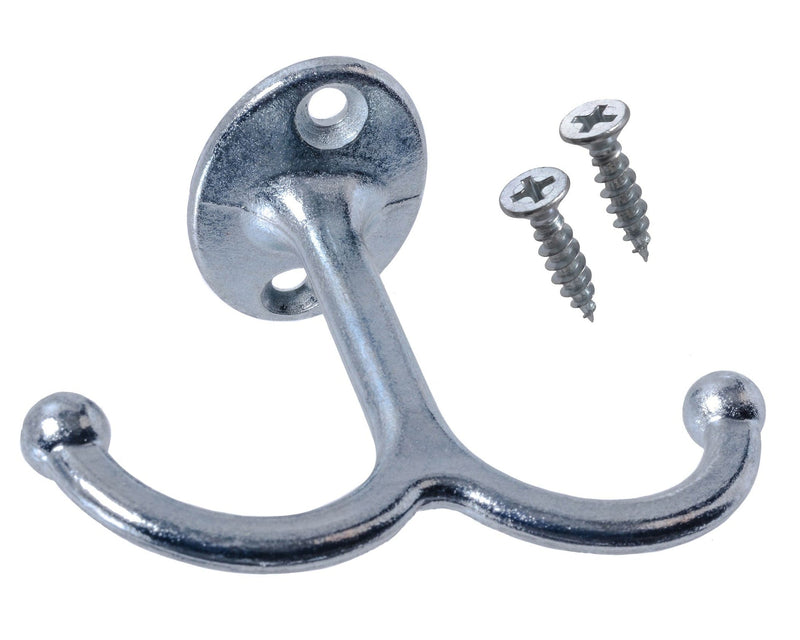 Buildex Undershelf Hook, Zinc Alloy and Zinc-Plated Hooks X6