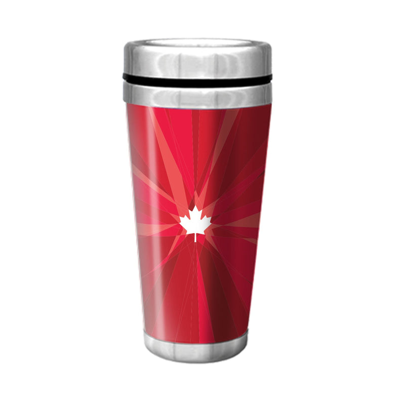 Canadian Olympic Team Stainless Steel Travel Mug For Fans/Collectors, Red, 16-oz T4