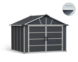 CANOPIA Multi-Function Polycarbonate Yukon Shed, 11x9-ft
