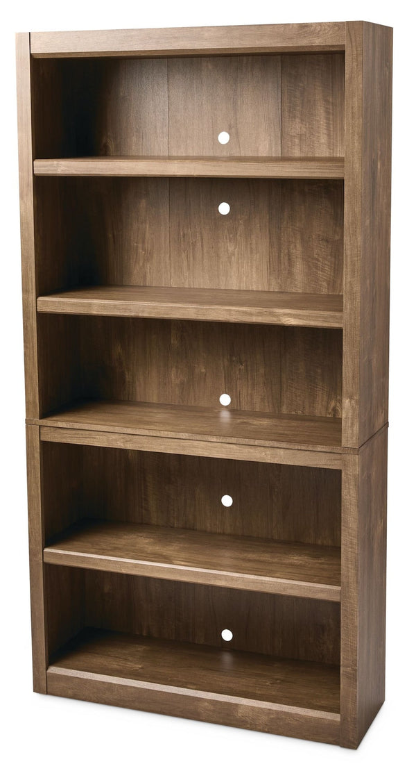 Canvas Adjustable 5-Shelf Bookcase/Bookshelf, Oak Y3