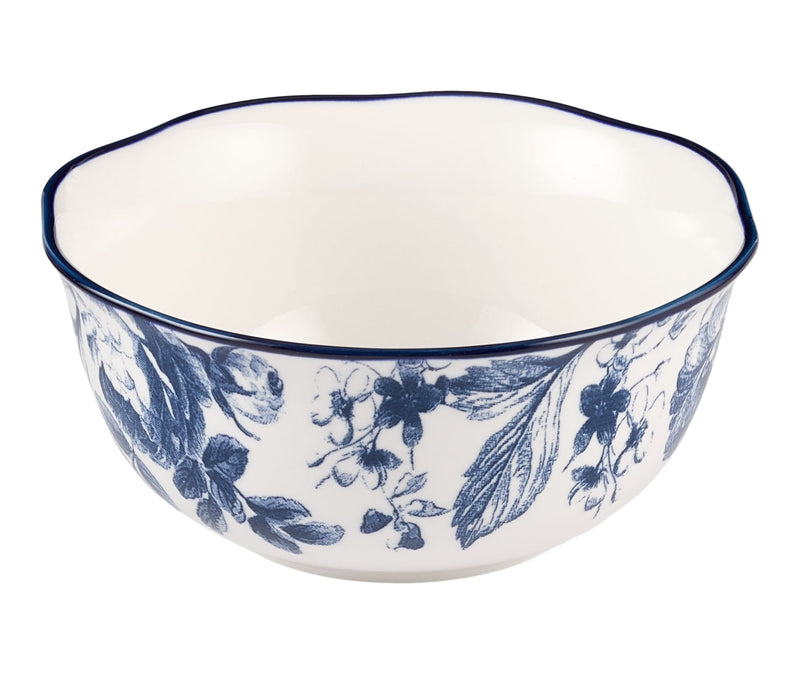 CANVAS Augusta Stoneware All Purpose Bowl, 1-pc, White/Blue Floral U9