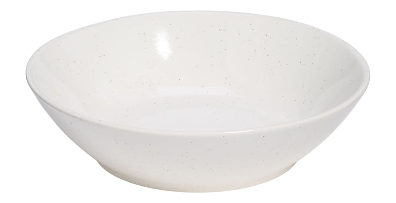 CANVAS Bettina Glossy Stoneware Dinner Bowl, 1-pc, White Speckle F1
