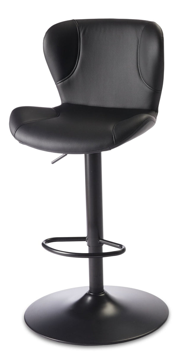 CANVAS Burnaby Gas-Lift Bar Stool, Black T1