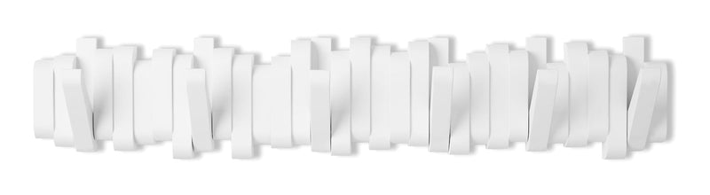 CANVAS Flemington Steel 6-Hook Flip Down Rail, White, 24-in Y1