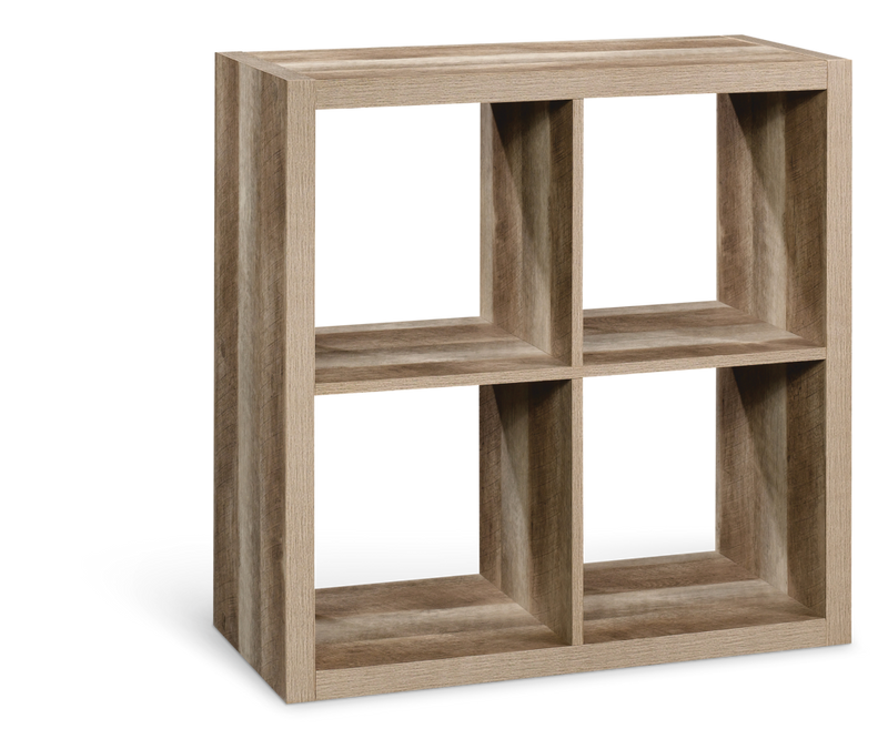 CANVAS Fraser 4-Cube Storage Organizer, Bookcase/Bookshelf, Light Oak Finish X9