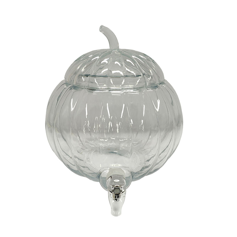 CANVAS Glass Pumpkin Drink Dispenser, for Fall H9